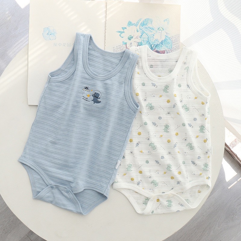 Set 2 bodysuit xuất nhạt bé trai 𝟎𝟒𝐁𝐃𝐒
