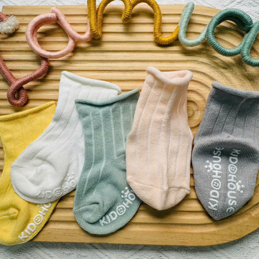 Vớ cao cổ chống trượt cho bé trai bé gái sơ sinh 𝟎𝟔𝐓𝐂𝐓