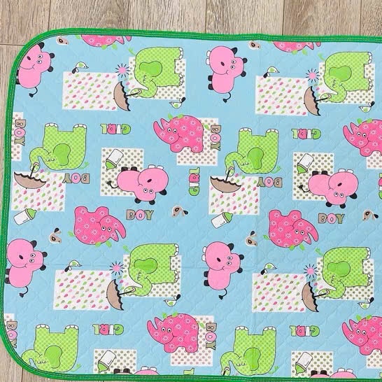 Tấm lót chống thấm dùng thay bỉm cho bé sơ sinh kích thước 48x65cm 𝐓𝐋𝟎𝟏