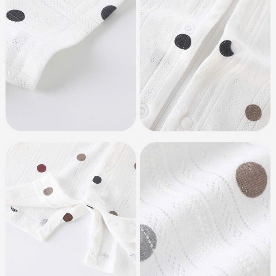 Body đùi cộc tay cúc giữa vải cotton thông hơi mềm mại thấm hút mồ hôi cho bé sơ sinh mặc mùa hè 𝟐𝟖𝐁𝐃𝐃𝐔