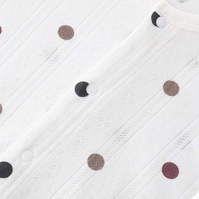 Body đùi cộc tay cúc giữa vải cotton thông hơi mềm mại thấm hút mồ hôi cho bé sơ sinh mặc mùa hè 𝟐𝟖𝐁𝐃𝐃𝐔