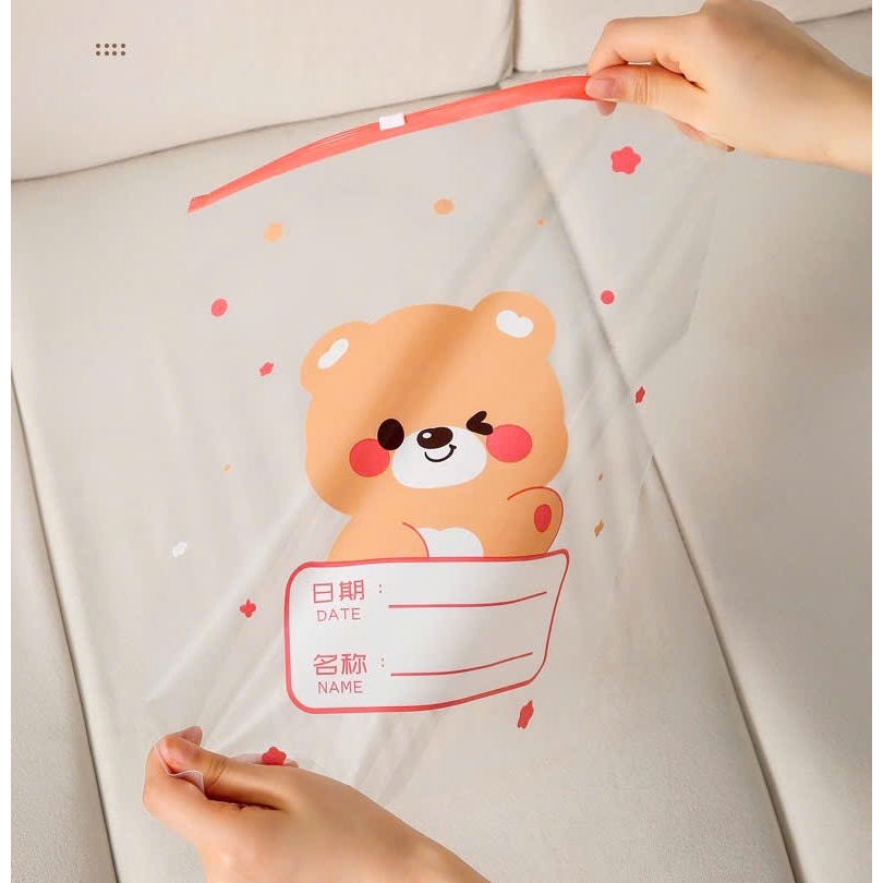 Túi zip đựng quần áo, đồ dùng cá nhân cho bé khi đi du lịch chống bụi, chống nước họa tiết hoạt hình dễ thương