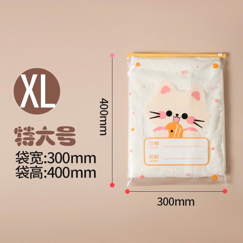 Túi zip đựng quần áo, đồ dùng cá nhân cho bé khi đi du lịch chống bụi, chống nước họa tiết hoạt hình dễ thương