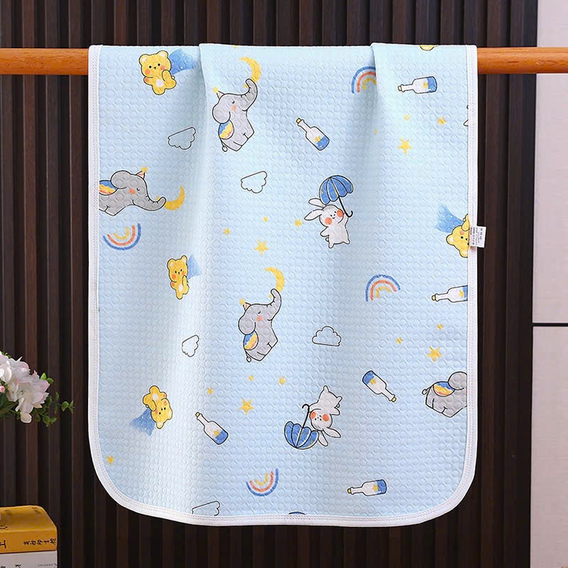 Tấm lót thay bỉm, thảm chống thấm cao cấp mềm mại thoáng khi cho bé họa tiết đáng yêu cho bé kích thước 50x70cm 𝟎𝟐𝐓𝐋𝐂𝐓
