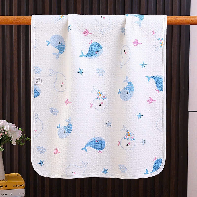 Tấm lót thay bỉm, thảm chống thấm cao cấp mềm mại thoáng khi cho bé họa tiết đáng yêu cho bé kích thước 50x70cm 𝟎𝟐𝐓𝐋𝐂𝐓