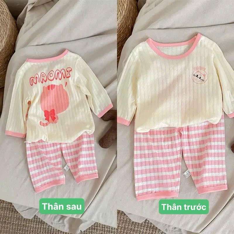 Bộ Lửng Dài Tay Mỏng Mát Cho Bé Trai, Bé Gái Nằm Điều Hoà, Chống Muỗi Đốt Mùa Hè 𝟎𝟏𝐁𝐃𝐓
