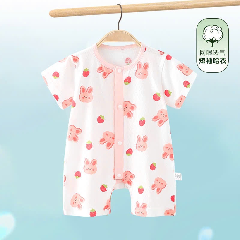 Body đùi cộc tay vải thông hơi mỏng mát họa tiết dễ thương cho bé trai bé gái sơ sinh 𝟒𝟎𝐁𝐃𝐃𝐔