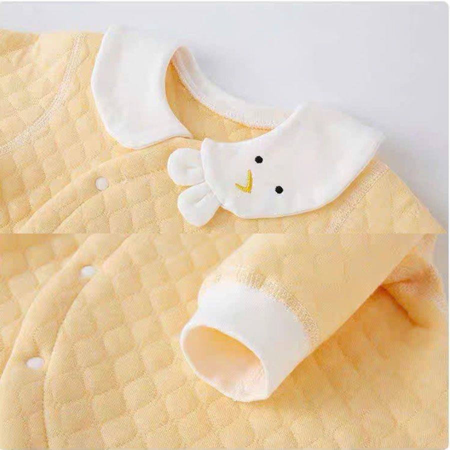 Bộ body nỉ bông dài tay cho bé trai bé gái sơ sinh mặc mùa đông 𝟒𝟕𝐁𝐃𝐃