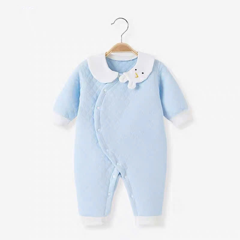 Bộ body nỉ bông dài tay cho bé trai bé gái sơ sinh mặc mùa đông 𝟒𝟕𝐁𝐃𝐃