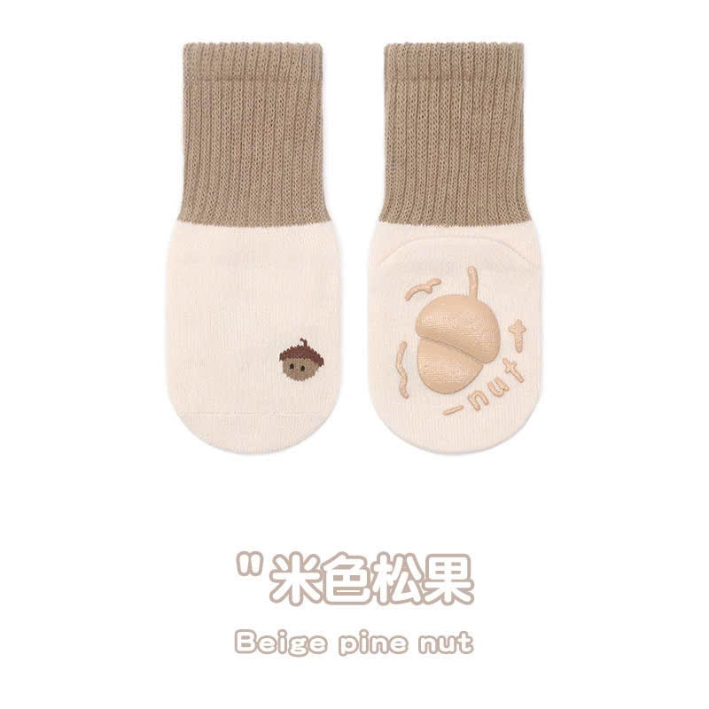 Vớ Len Cao Cổ Chống Trượt Hình Hoa Quả Cho Bé 𝟎𝟗𝐓𝐂𝐓