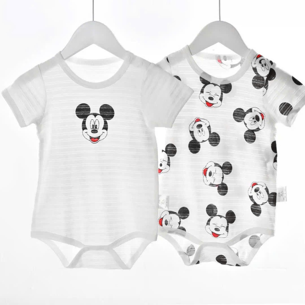 Set 2 bodysuit xuất nhạt bé trai 𝟎𝟒𝐁𝐃𝐒
