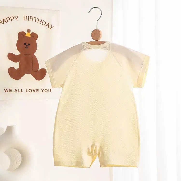 Bodysuits Body Cotton Hè Xuất Nhật Cho Bé Trai Bé Gái Sơ Sinh