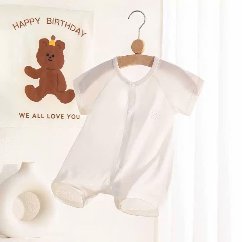 Bodysuits Body Cotton Hè Xuất Nhật Cho Bé Trai Bé Gái Sơ Sinh