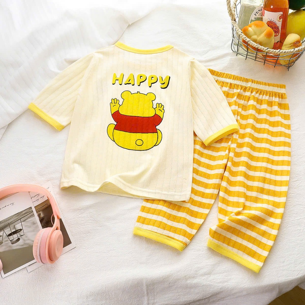 Bộ Lửng Dài Tay Mỏng Mát Cho Bé Trai, Bé Gái Nằm Điều Hoà, Chống Muỗi Đốt Mùa Hè 𝟎𝟏𝐁𝐃𝐓