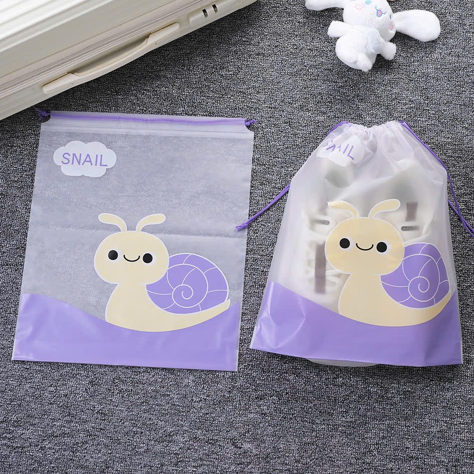 Túi zip đựng quần áo, đồ dùng cá nhân cho bé khi đi du lịch chống bụi, chống nước họa tiết hoạt hình dễ thương