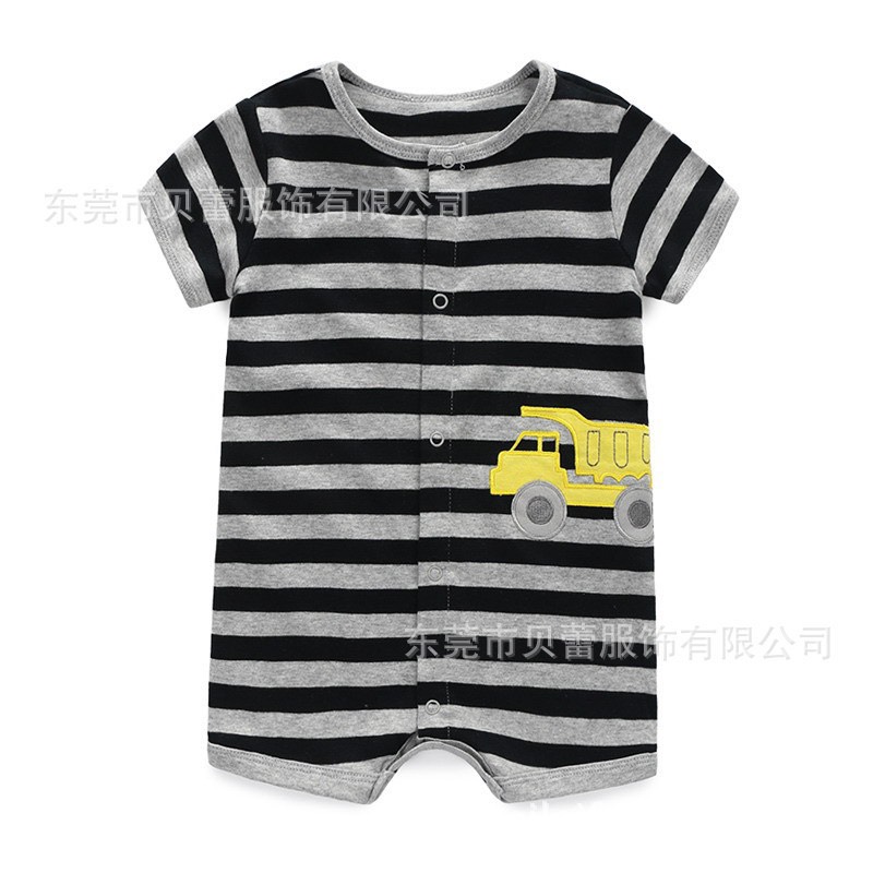 Bộ Body Đùi Hè Xuất Dư, Romper Đùi Cho Bé Trai Sơ Sinh 2-24 Tháng Lamia
