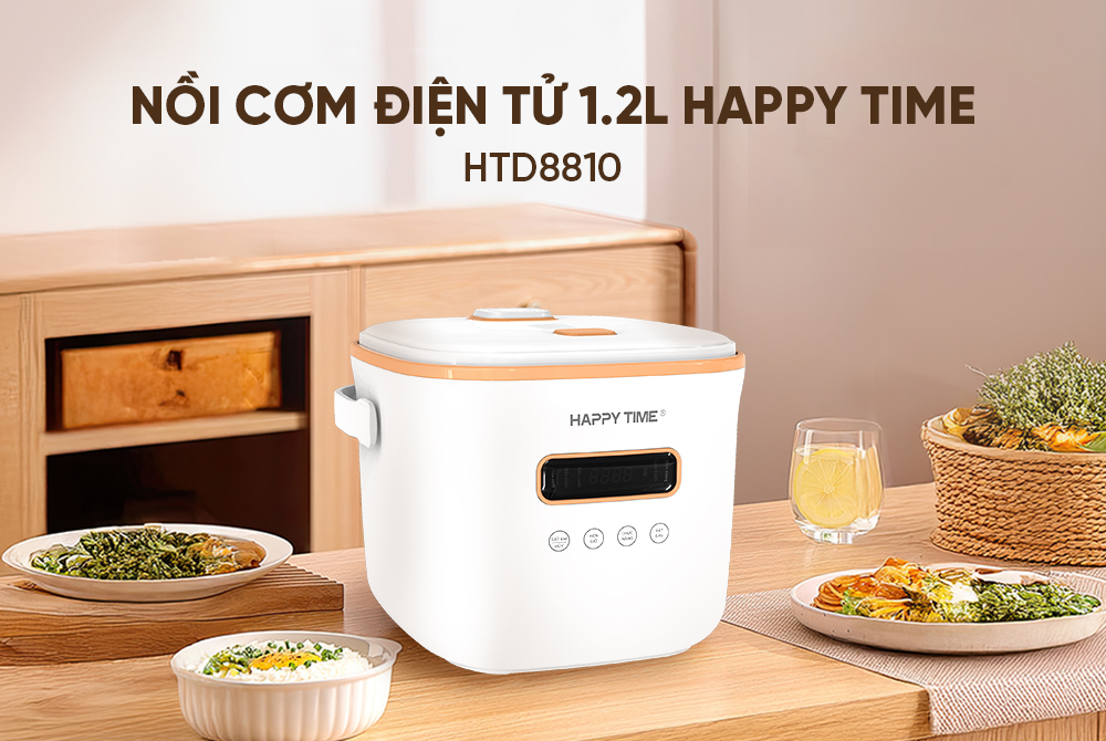 Nồi Cơm Điện 1.2 Lít Happy Time HTD8522G