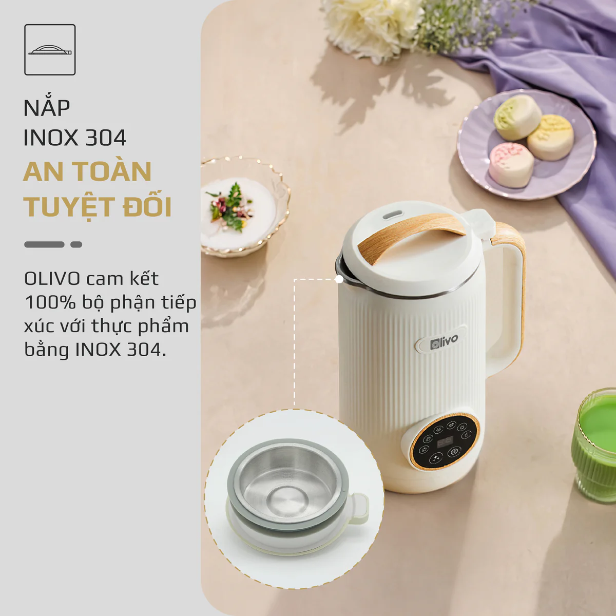 Máy Xay Nấu Đa Năng OLIVO CB400 PRO