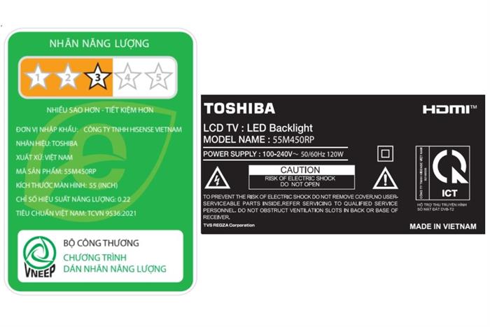 Smart Tivi QLED Toshiba AI 4K 65 inch 65M450RP