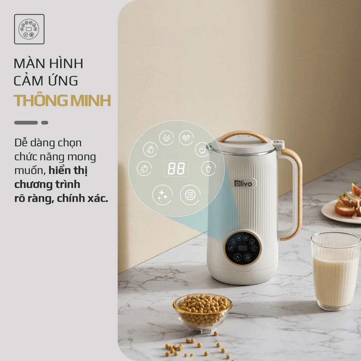 Máy Xay Nấu Đa Năng OLIVO CB400 PRO