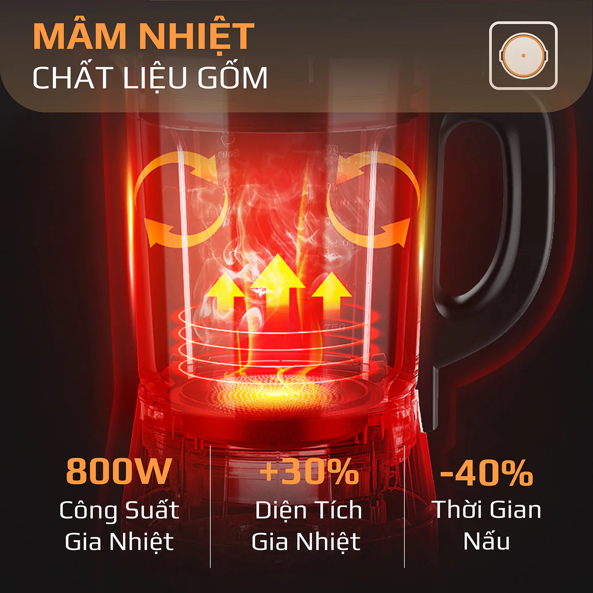 Máy Xay Nấu Cao Cấp OLIVO CB22 PRO
