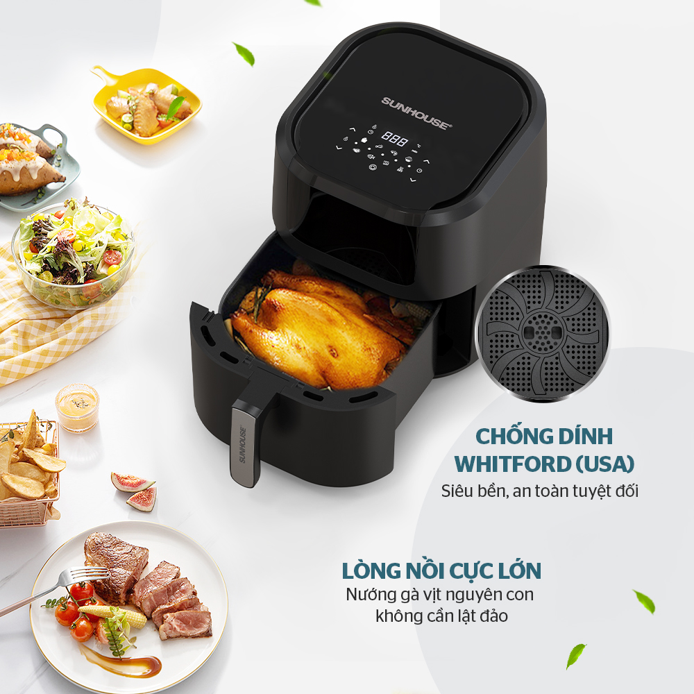 Nồi Chiên Không Dầu 9 Lít Sunhouse SHD4090