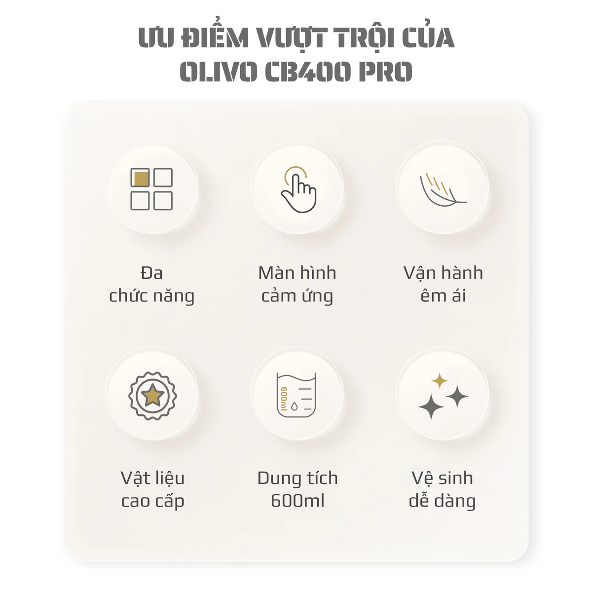 Máy Xay Nấu Đa Năng OLIVO CB400 PRO