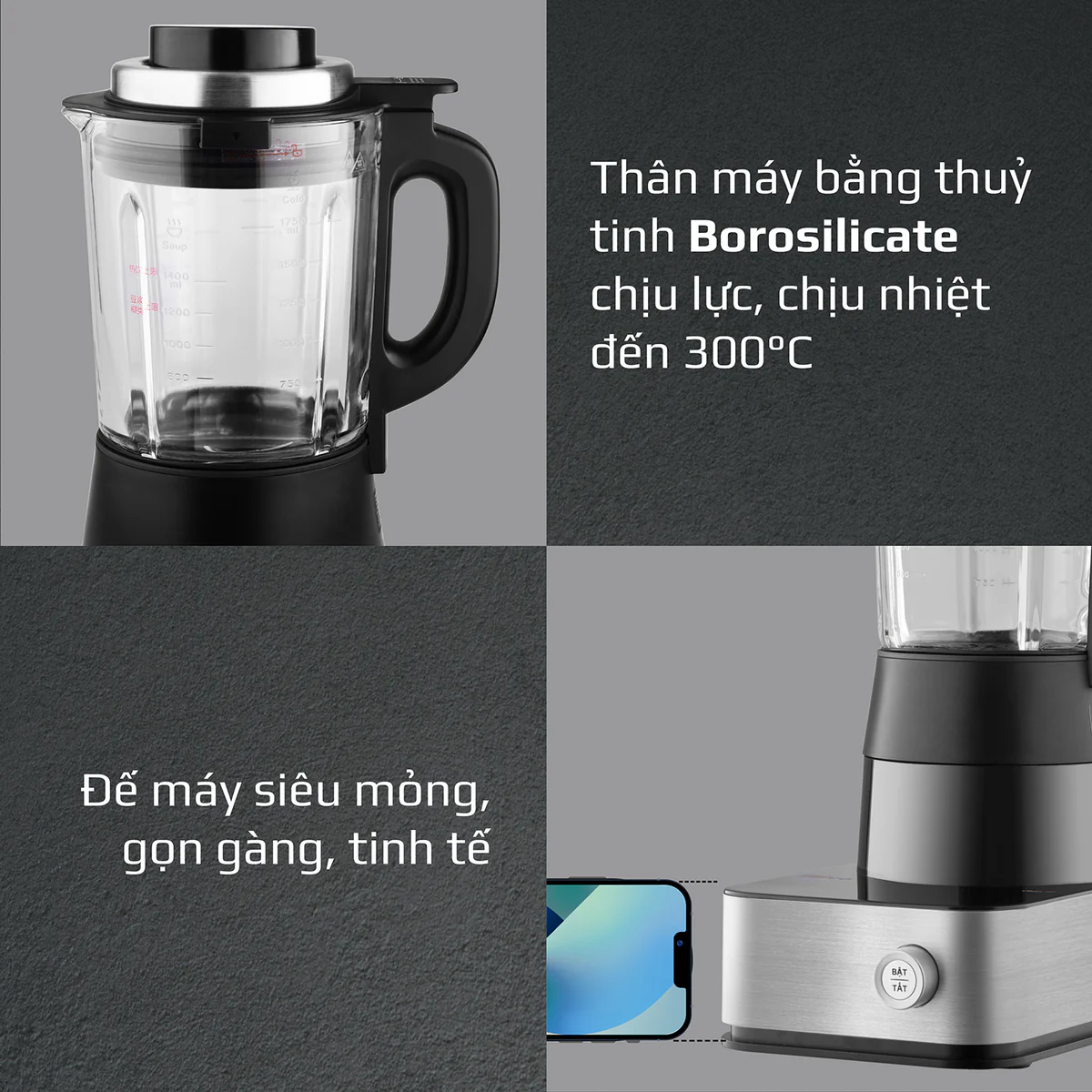 Máy Xay Nấu Cao Cấp OLIVO CB22 PRO