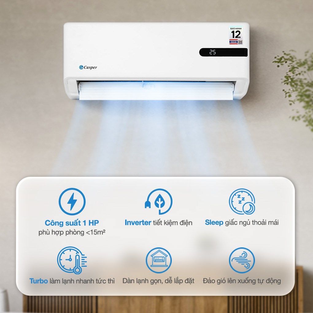 Máy Lạnh Casper Inverter 1 HP GC‑09IB36