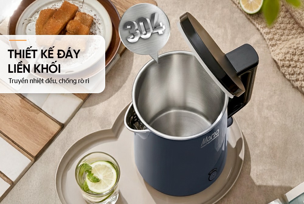 Ấm Siêu Tốc Inox 3 Lớp Sunhouse 1.0 Lít HTD1373