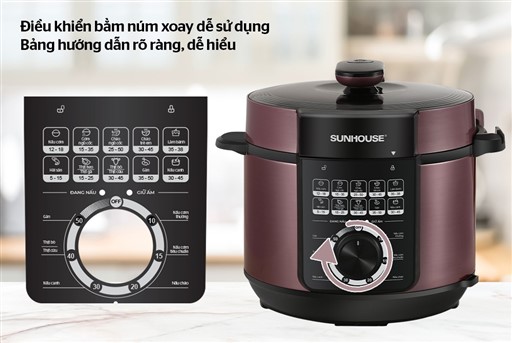 Nồi Chiên Không Dầu 6.0 Lít Sunhouse SHD1657