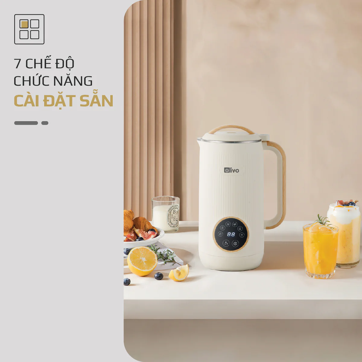 Máy Xay Nấu Đa Năng OLIVO CB400 PRO