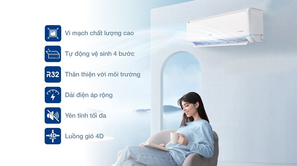 Máy lạnh AUX Inverter 2 HP AW18CDA4DI-5VN