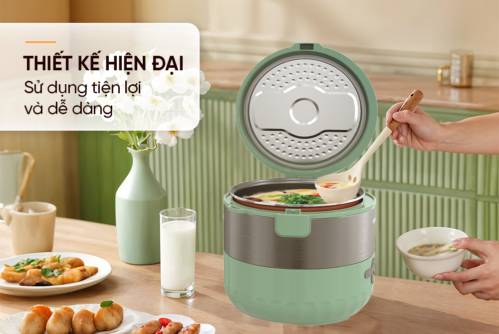 Nồi Cơm Điện 1.2 Lít Sunhouse SHD8221