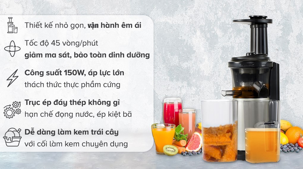 Máy ép chậm Panasonic PAVH-MJ-L500SRA