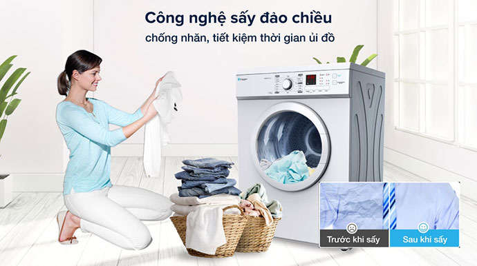 MÁY SẤY THÔNG HƠI CASPER 7.2 KG TD-72VWD
