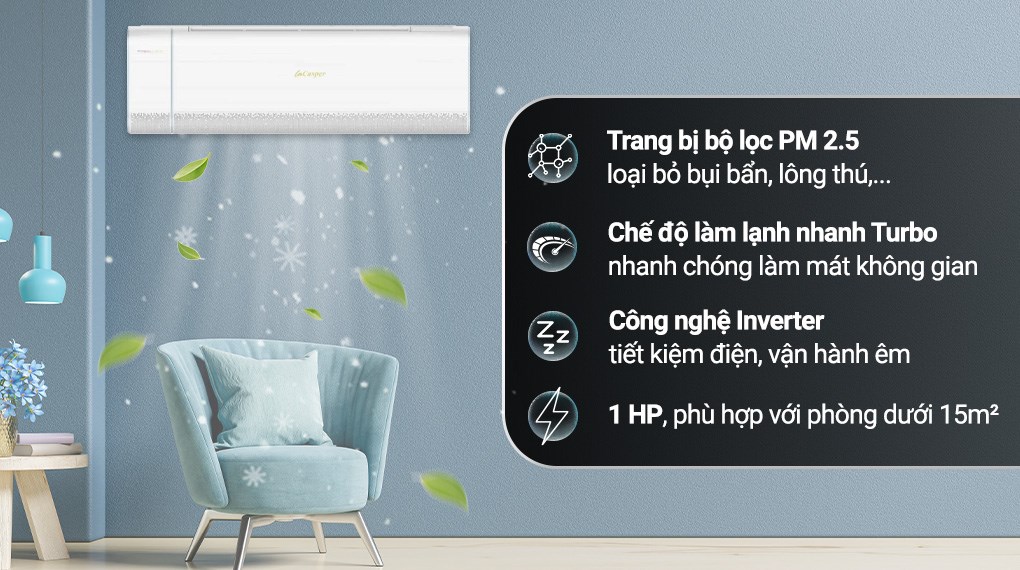 Máy Lạnh 2 Chiều Casper Inverter 1 HP XH‑09IF35