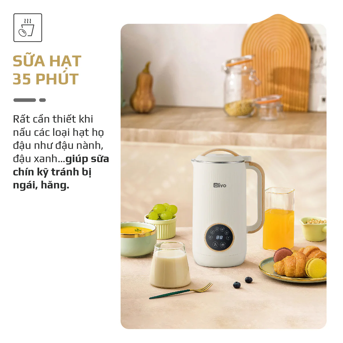 Máy Xay Nấu Đa Năng OLIVO CB400 PRO