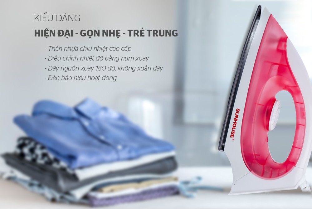 BÀN LÀ KHÔ SUNHOUSE SHD1072 HỒNG