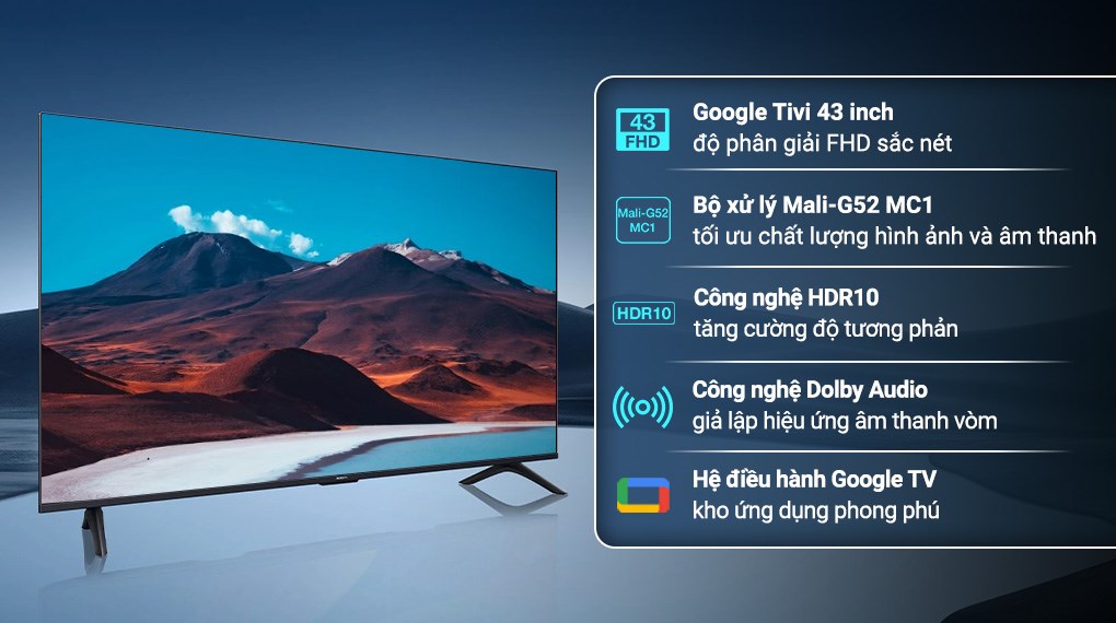 Google Tivi Xiaomi A 4K 65 inch L65MB-ASEA 2026