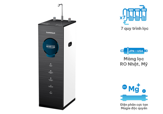 Máy lọc nước ion kiềm tươi nóng nguội Daikiosan DN205 (cho vùng pH thấp)