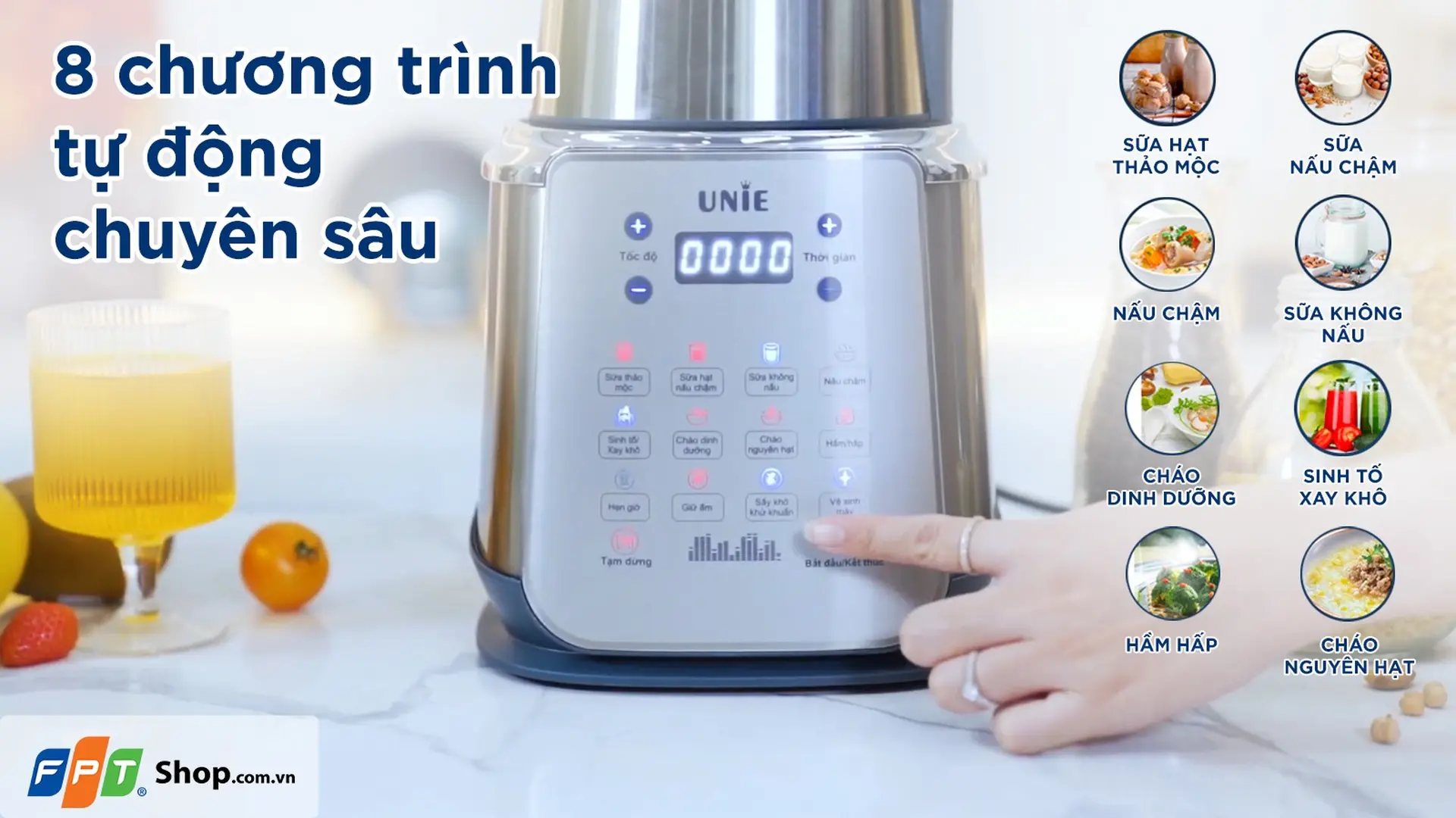 Máy làm sữa hạt UNIE V9S