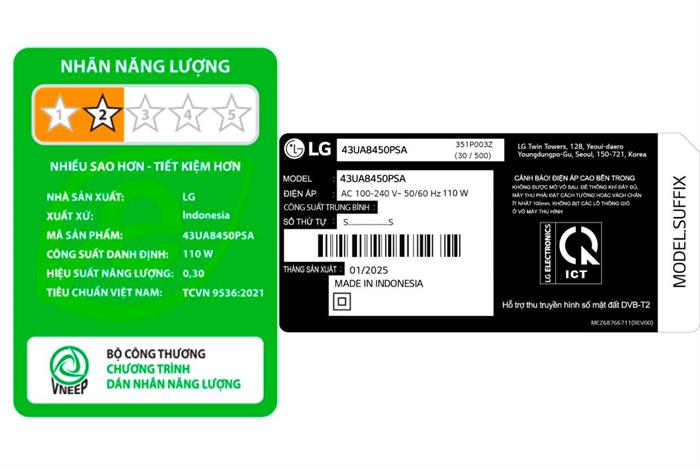 Smart Tivi LG AI 4K 50 inch 50UA8450PSA