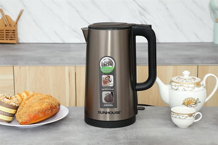 Ấm Siêu Tốc Inox 2 Lớp 2.0 Lít Sunhouse HTD1396