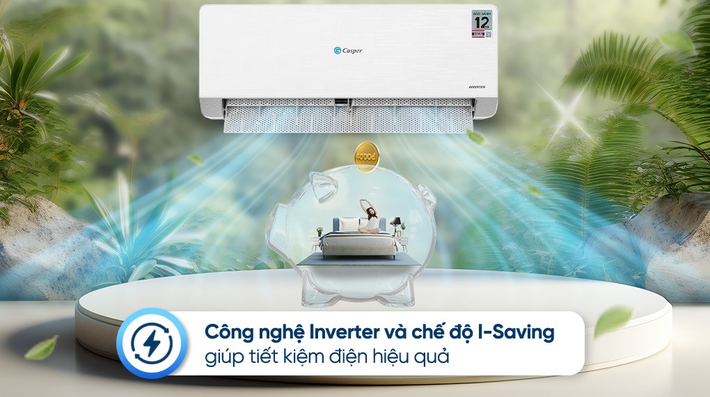 Máy Lạnh 2 Chiều Casper Inverter 1 HP QH-09IU36A