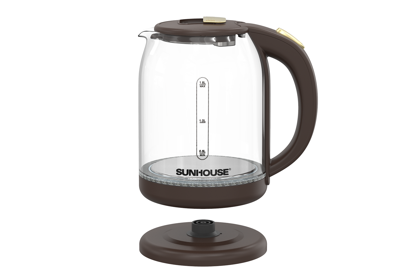 ẤM SIÊU TỐC THUỶ TINH 1.8L SUNHOUSE SHD1212