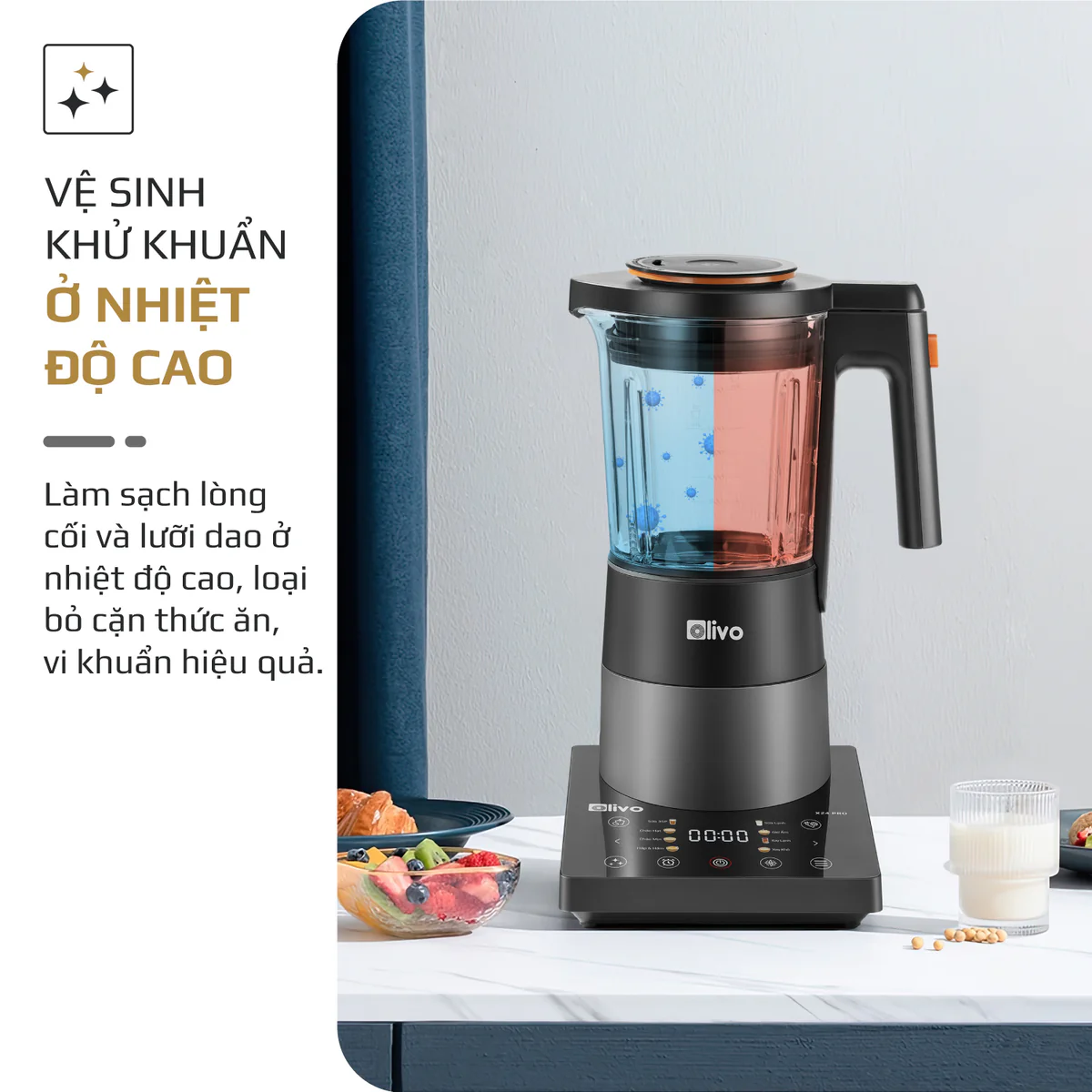 Máy Xay Nấu Đa Năng OLIVO X24 PRO
