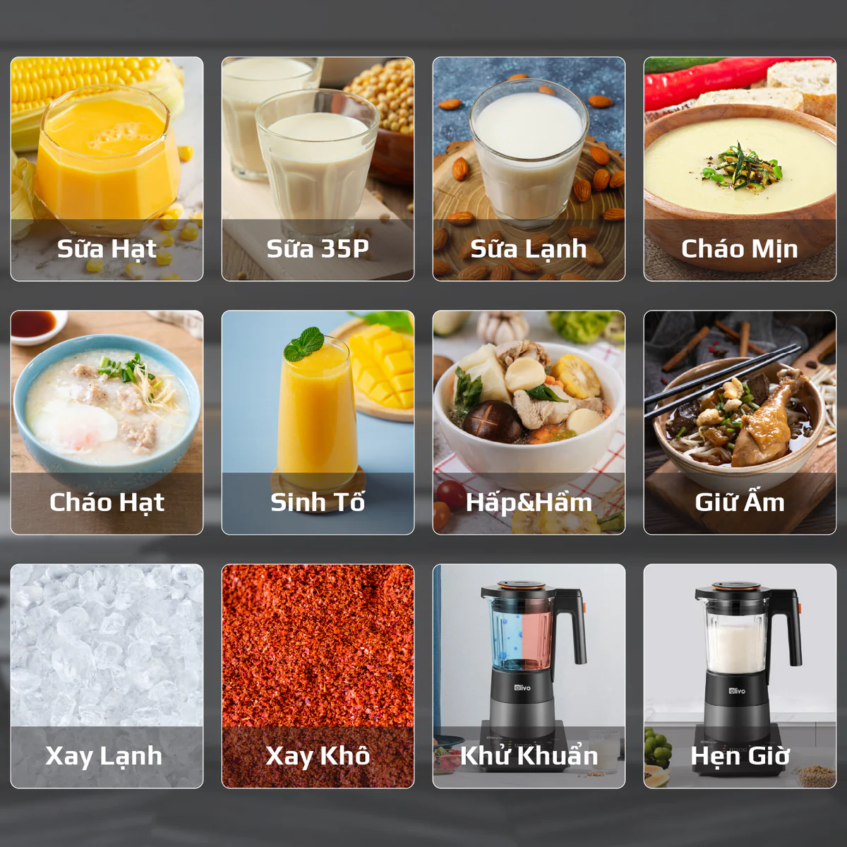 Máy Xay Nấu Đa Năng OLIVO X24 PRO
