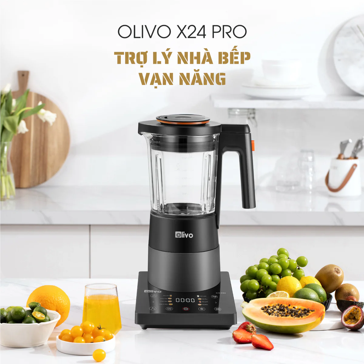 Máy Xay Nấu Đa Năng OLIVO X24 PRO