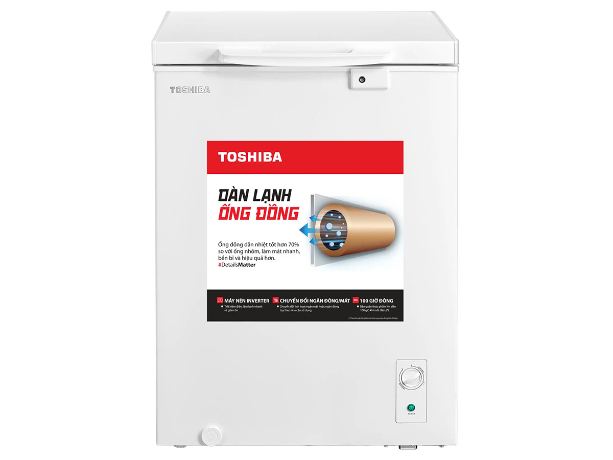 Tủ Đông Toshiba Inverter 143 Lít GR‑RC185CM‑PMV(01)